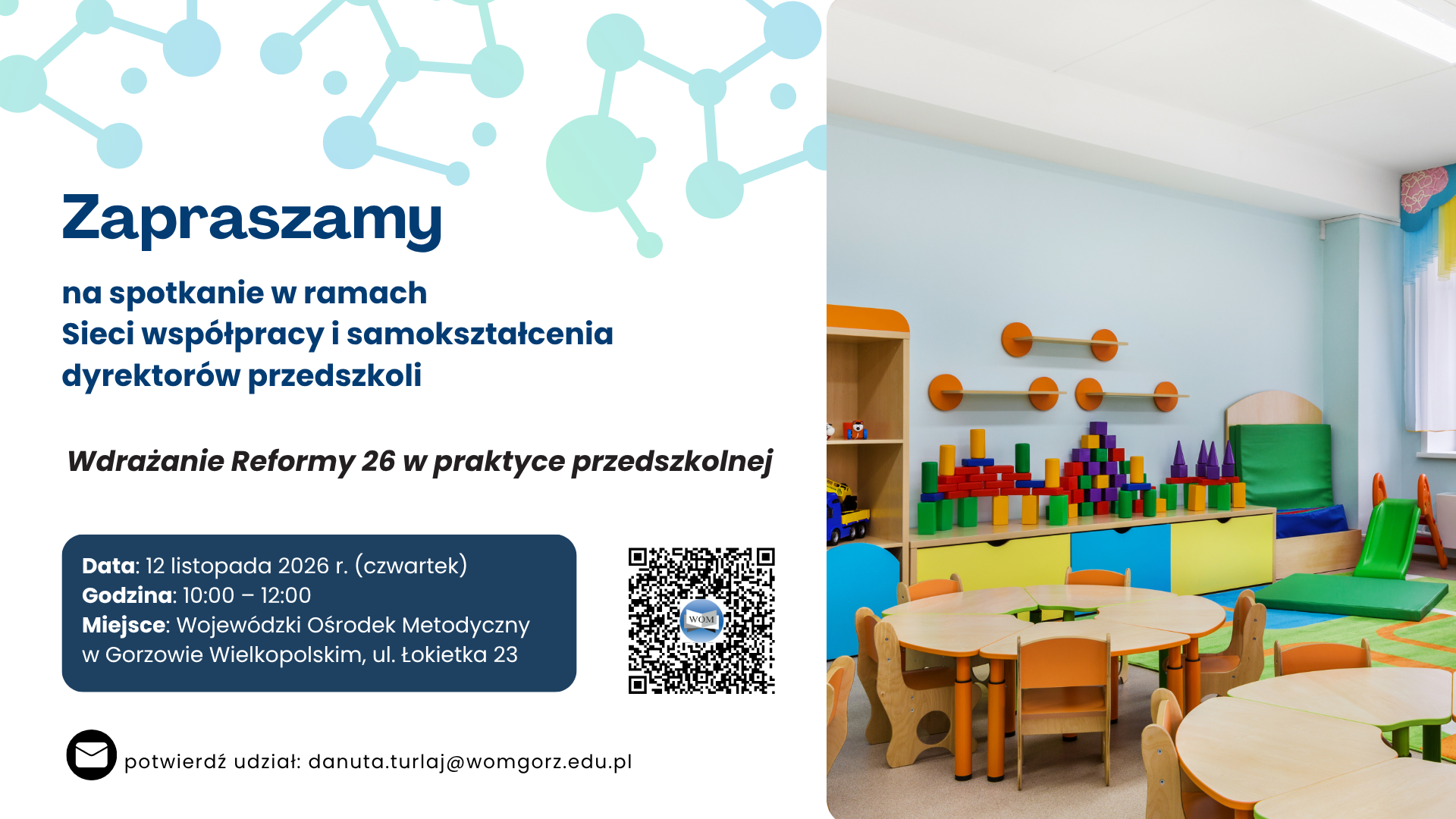 Sieć Współpracy i Samokształcenia Dyrektorów Przedszkoli – zapraszamy w roku szkolnym 2026/2027!
