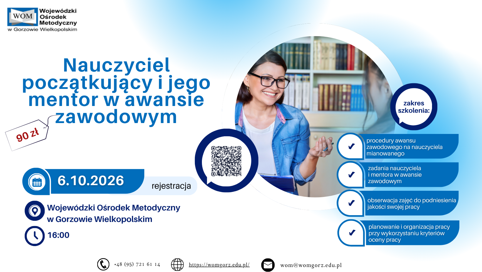 Zaproszenie na szkolenie - Nauczyciel początkujący i jego mentor w awansie zawodowym