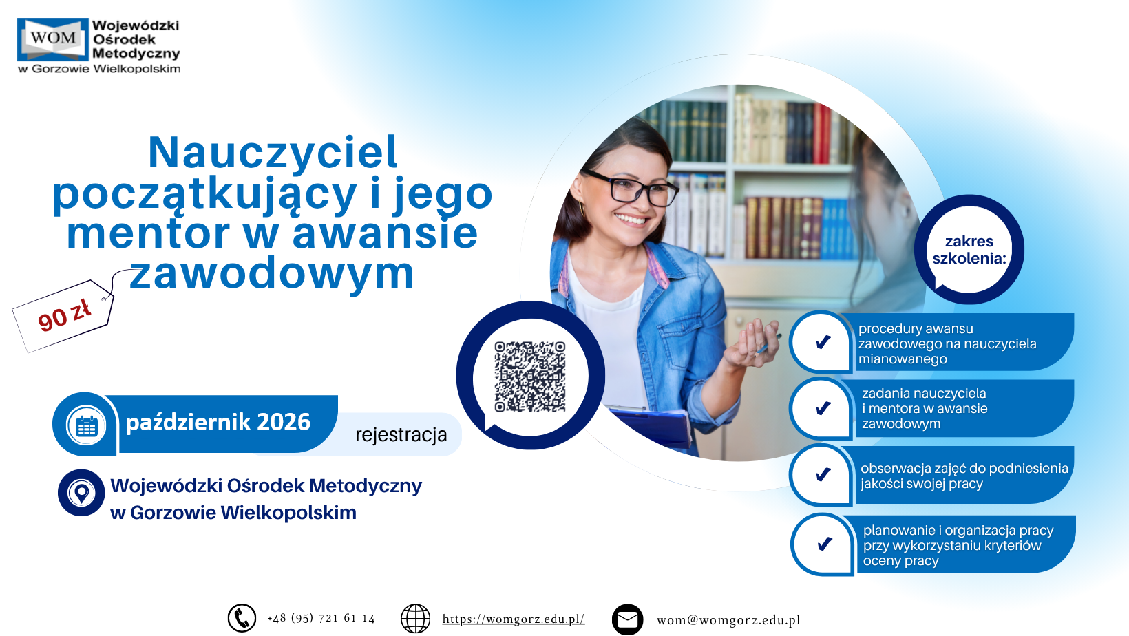 Zaproszenie na szkolenie - Nauczyciel początkujący i jego mentor w awansie zawodowym